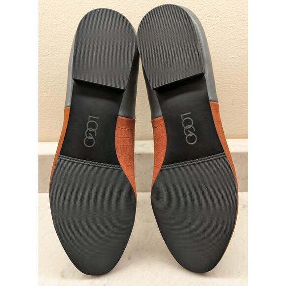 LOGO Meryl Leather Slip on Loafers Maple Sugar/Pewter 8.5 NEW Lori Goldstein - Picture 7 of 7